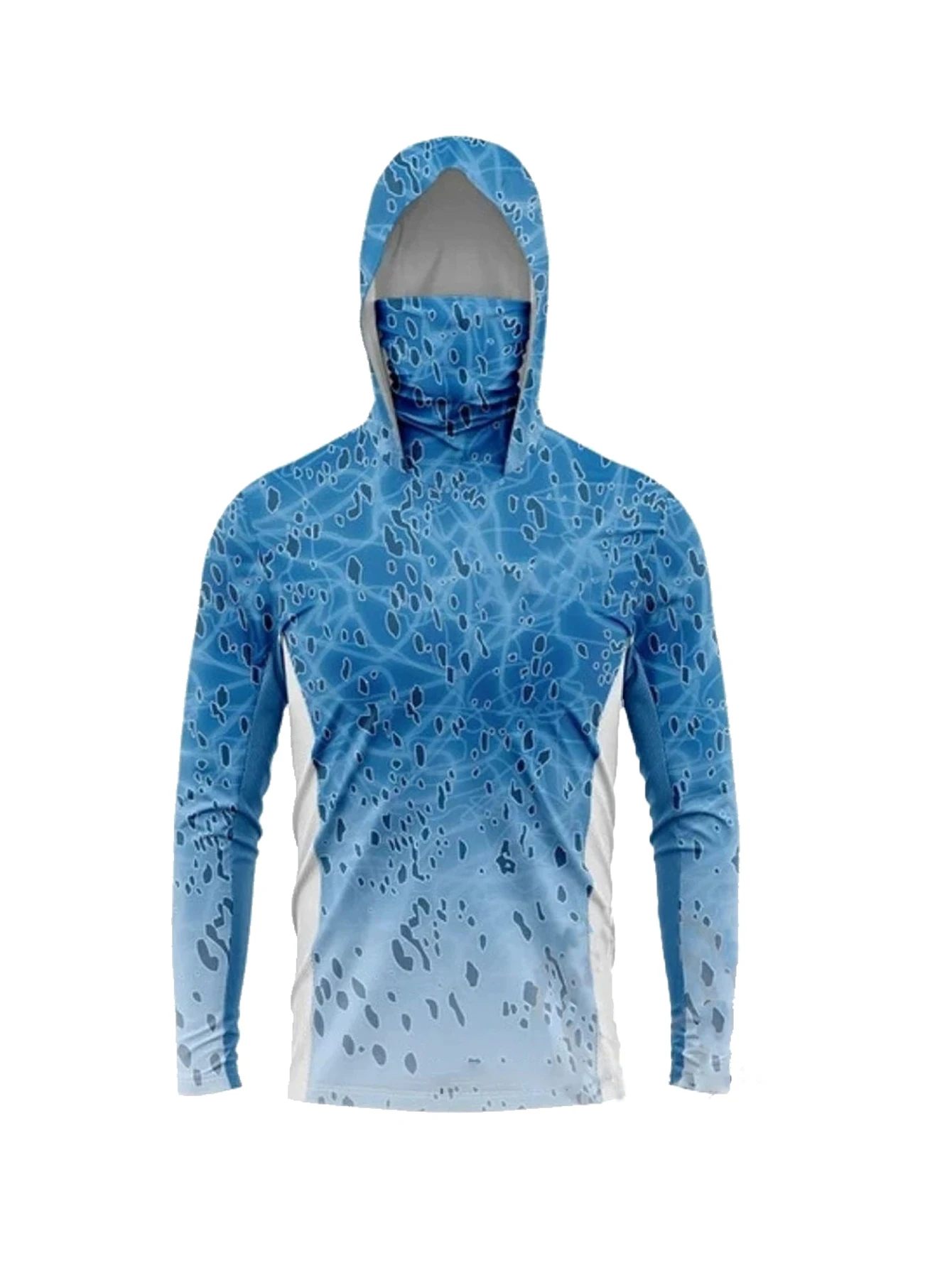 Fishing Hoodie - Men Long Sleeve Fishing Hoodie Mask