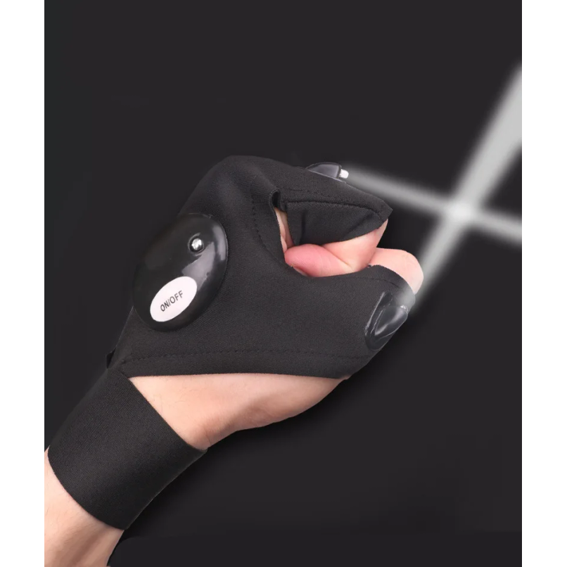 LED Half Finger Glove for Men  - đánh giá và giá Fishing Gloves
