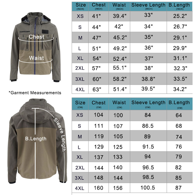 Fishing Wading Jackets 4-Ply B - đánh giá và giá Fishing Jacket Waterproof