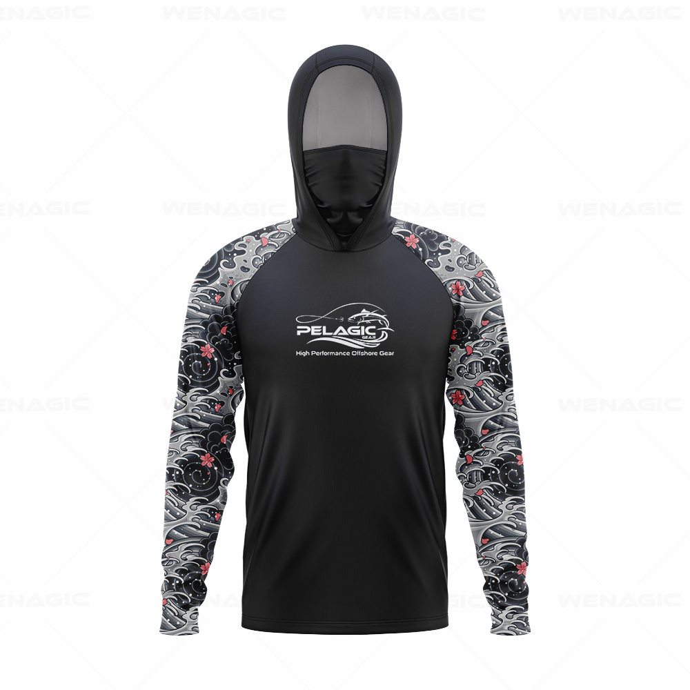 pelagic gear Men Hood Fishing  - đánh giá và giá Fishing Shirt Uv Protection