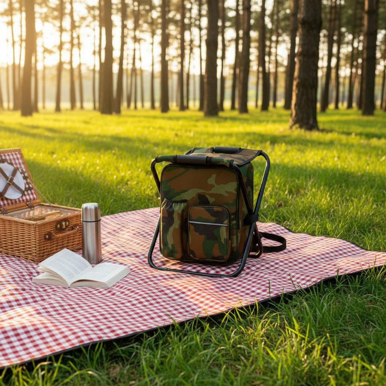 Backpack Chiller Stool Foldabl - đánh giá và giá Fishing Backpack