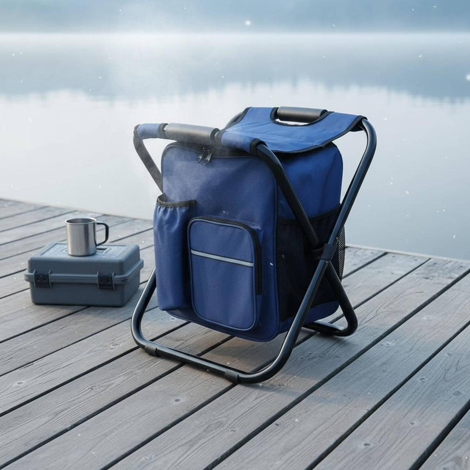 Backpack Chiller Stool Foldabl - đánh giá và giá Fishing Backpack