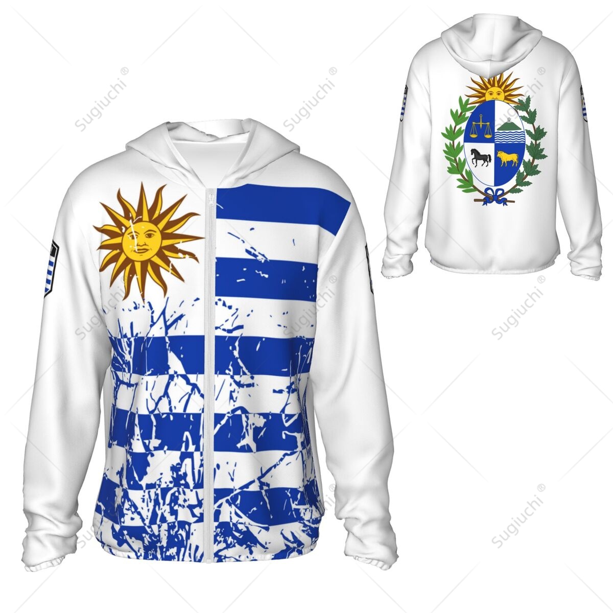 Uruguay Flag Sun Protection Ho - đánh giá và giá Fishing Hoodie