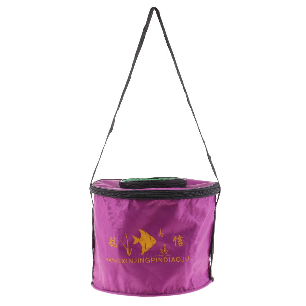 Foldable Fishing Bucket with M - đánh giá và giá Fishing Bag Waterproof
