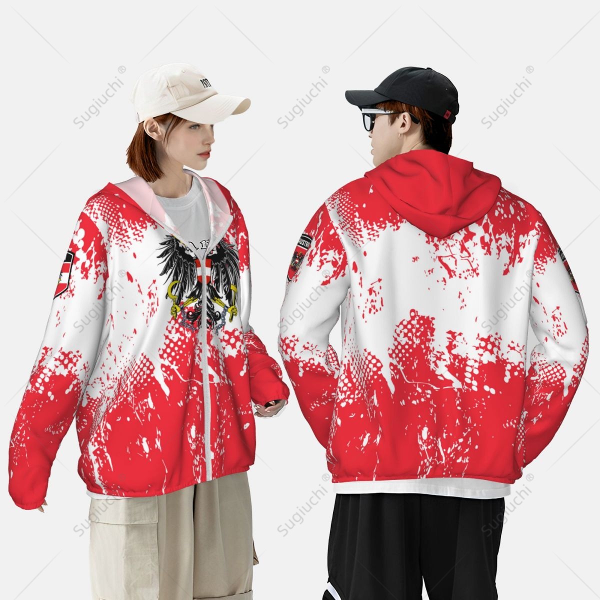 Austria Flag Sun Protection Ho - đánh giá và giá Fishing Hoodie