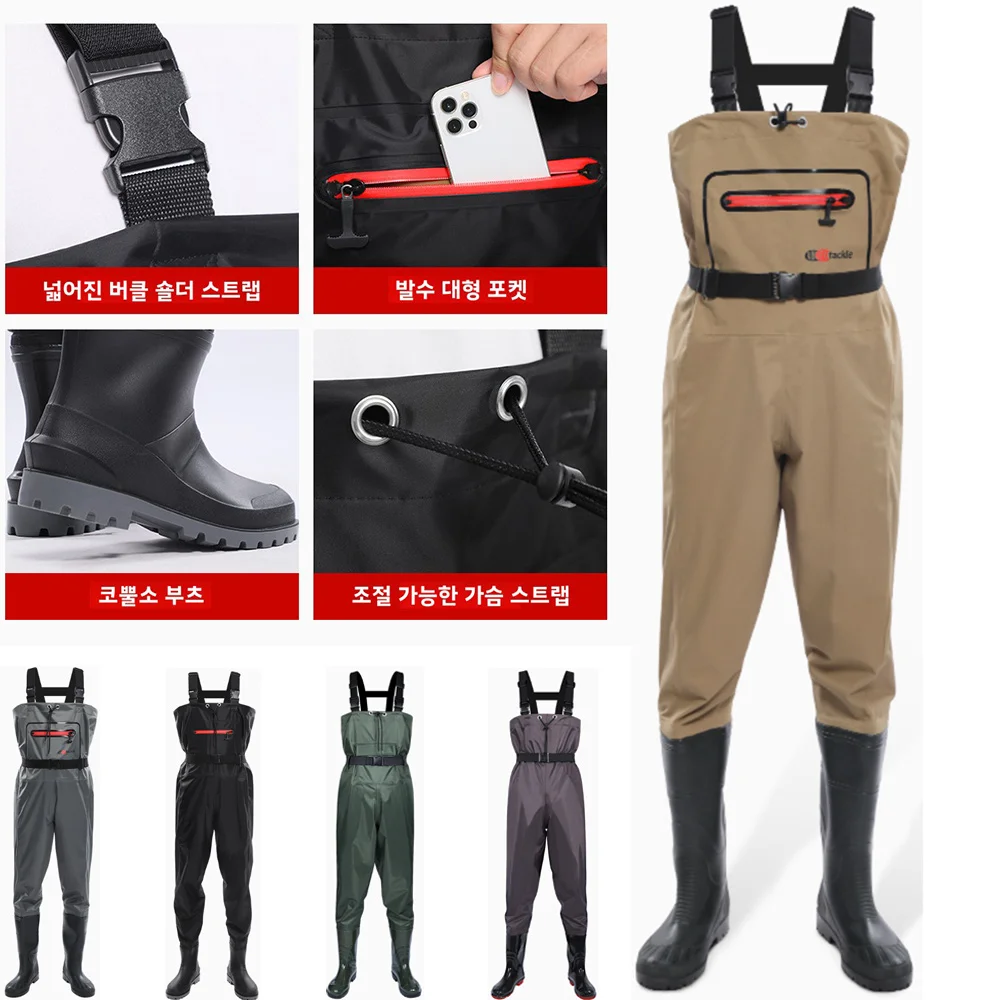 Waterproof Chest Waders with F - đánh giá và giá Fishing Pants Waterproof