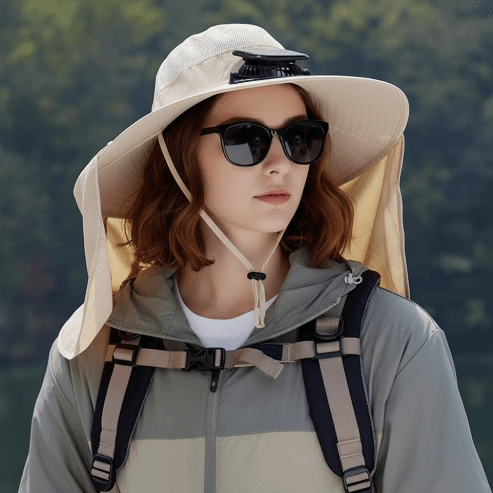 Gift UPF50+ Solar Fan Hat Wate - đánh giá và giá Fishing Hat