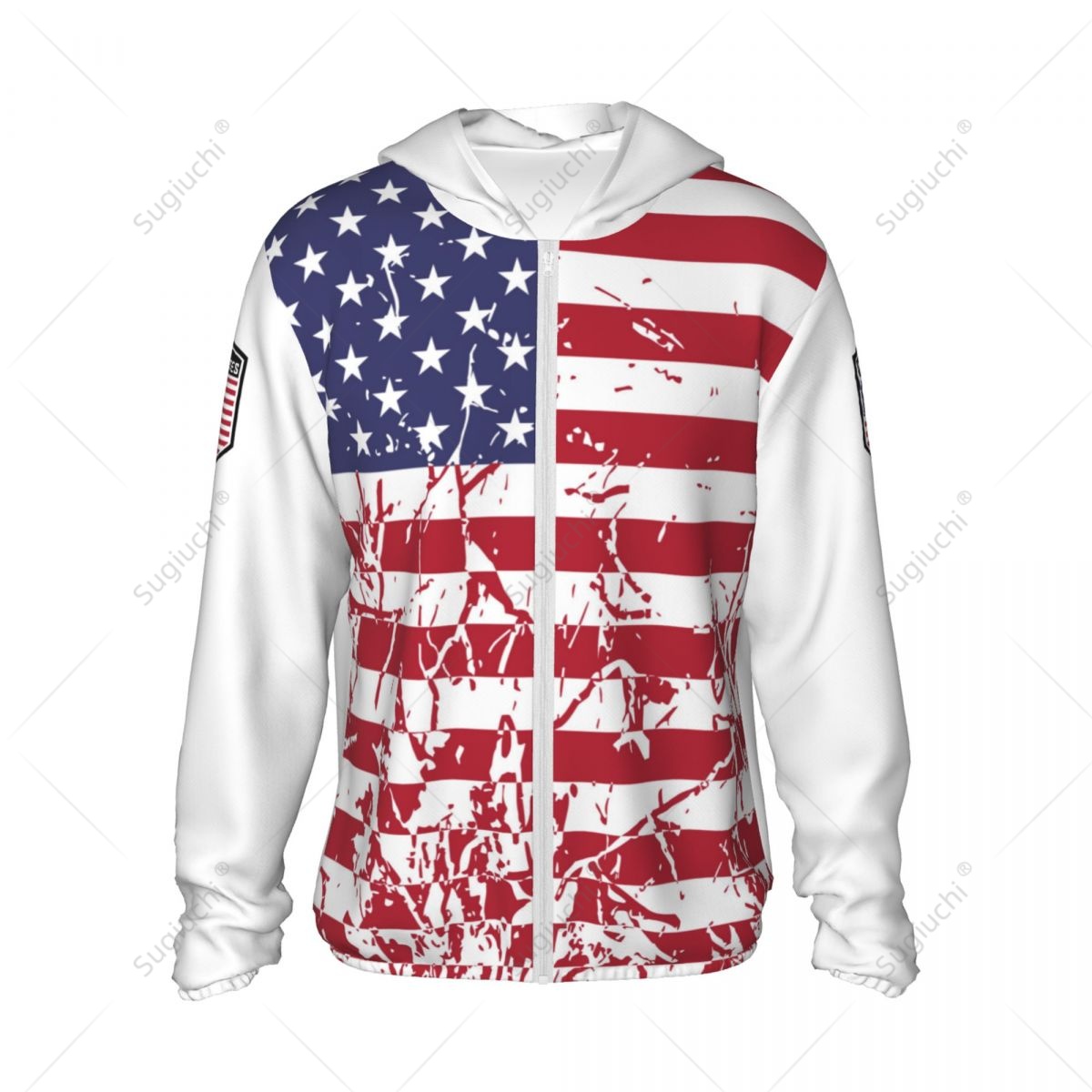 United States Flag Sun Protect - đánh giá và giá Fishing Hoodie