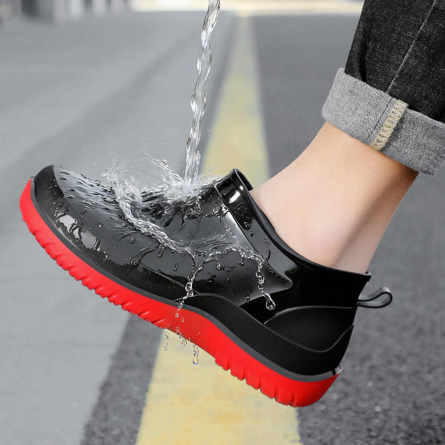 Rain boots Men's Waterproof Sh - đánh giá và giá Fishing Boots